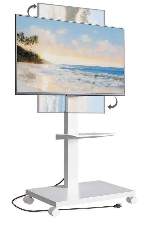Rolling TV Stand with Mount