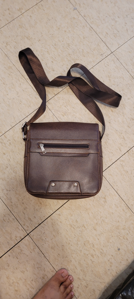 Brown Leather Messenger Bag