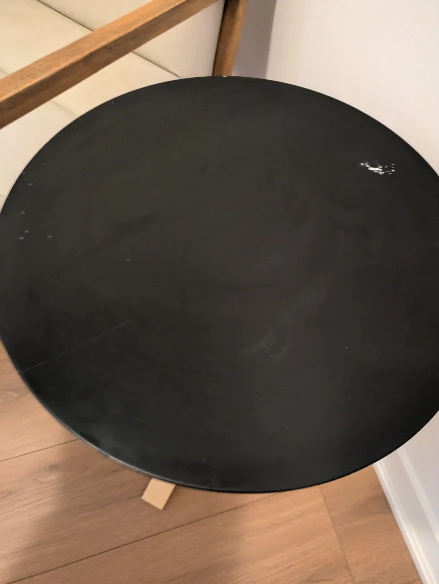 Black Round Side Table thumbnail
