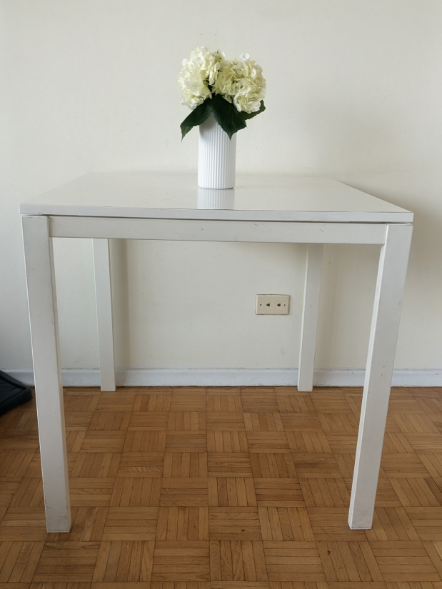 IKEA White Square Table - photo 2