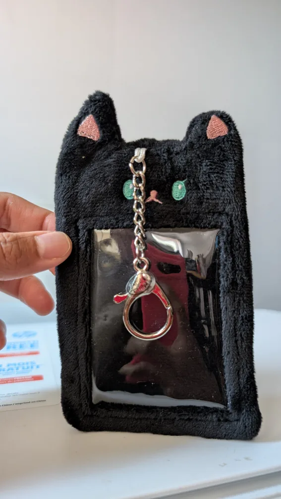 Black Cat Plush Card Holder thumbnail