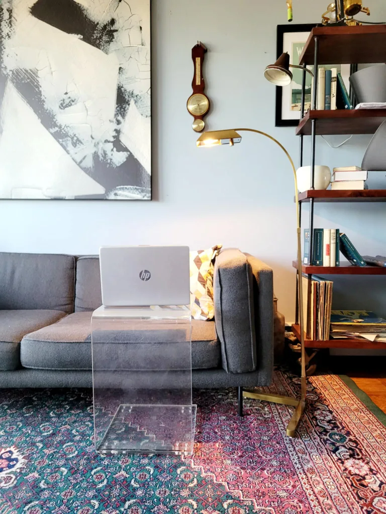 Sleek Modern Brass Floor Lamp - Adjustable & Stylish thumbnail