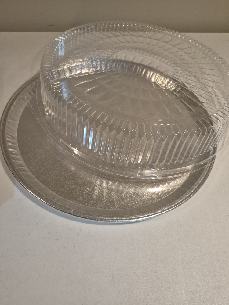 Silver Serving Tray with Lid
