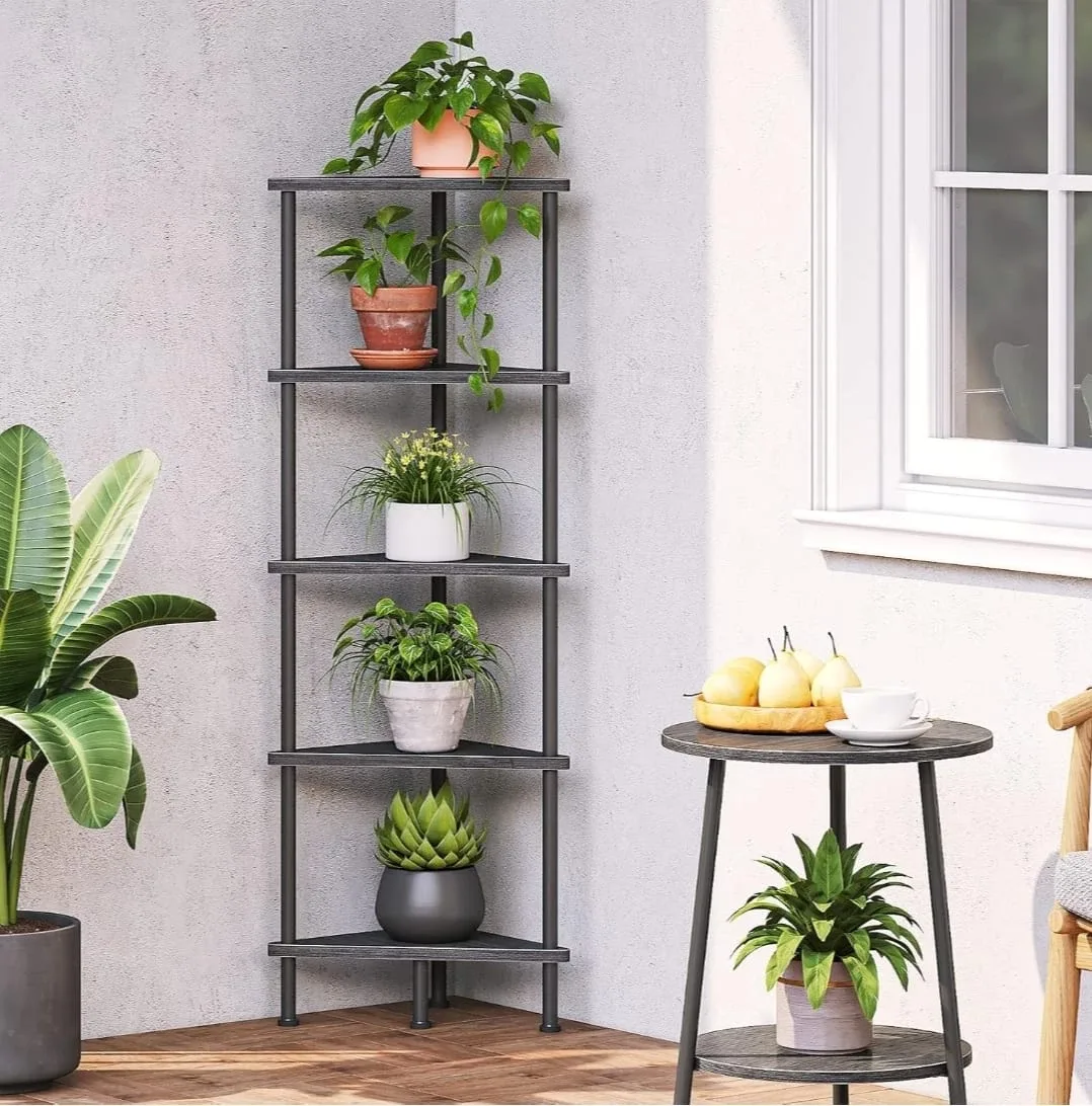 Black Corner Shelf - 5 Tier image indicator(5)