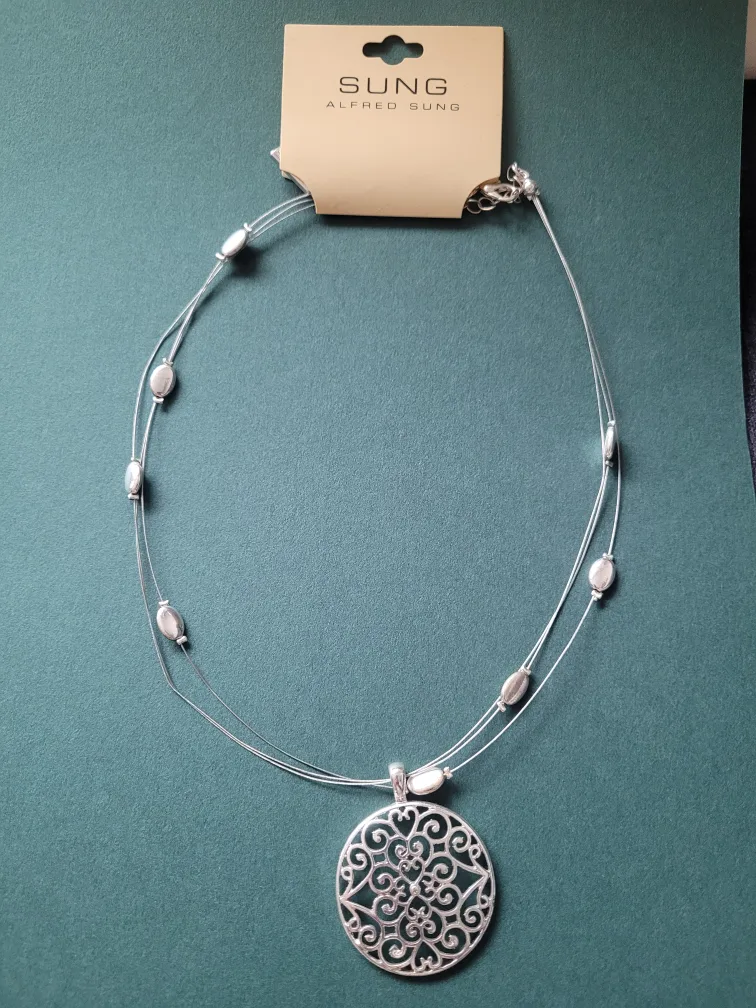 Alfred Sung Silver Necklace thumbnail