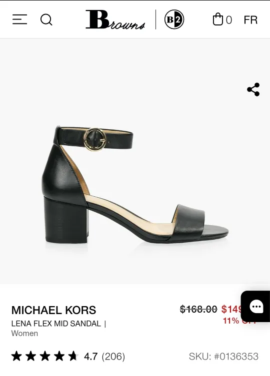 Michael Kors Lena Flex Mid Sandal - Black image indicator(5)