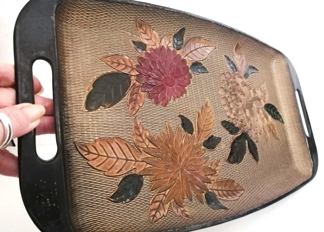 Plastic/Acrylic Tray - MCM Kitchenware ~ Retro Home Décor image indicator(4)