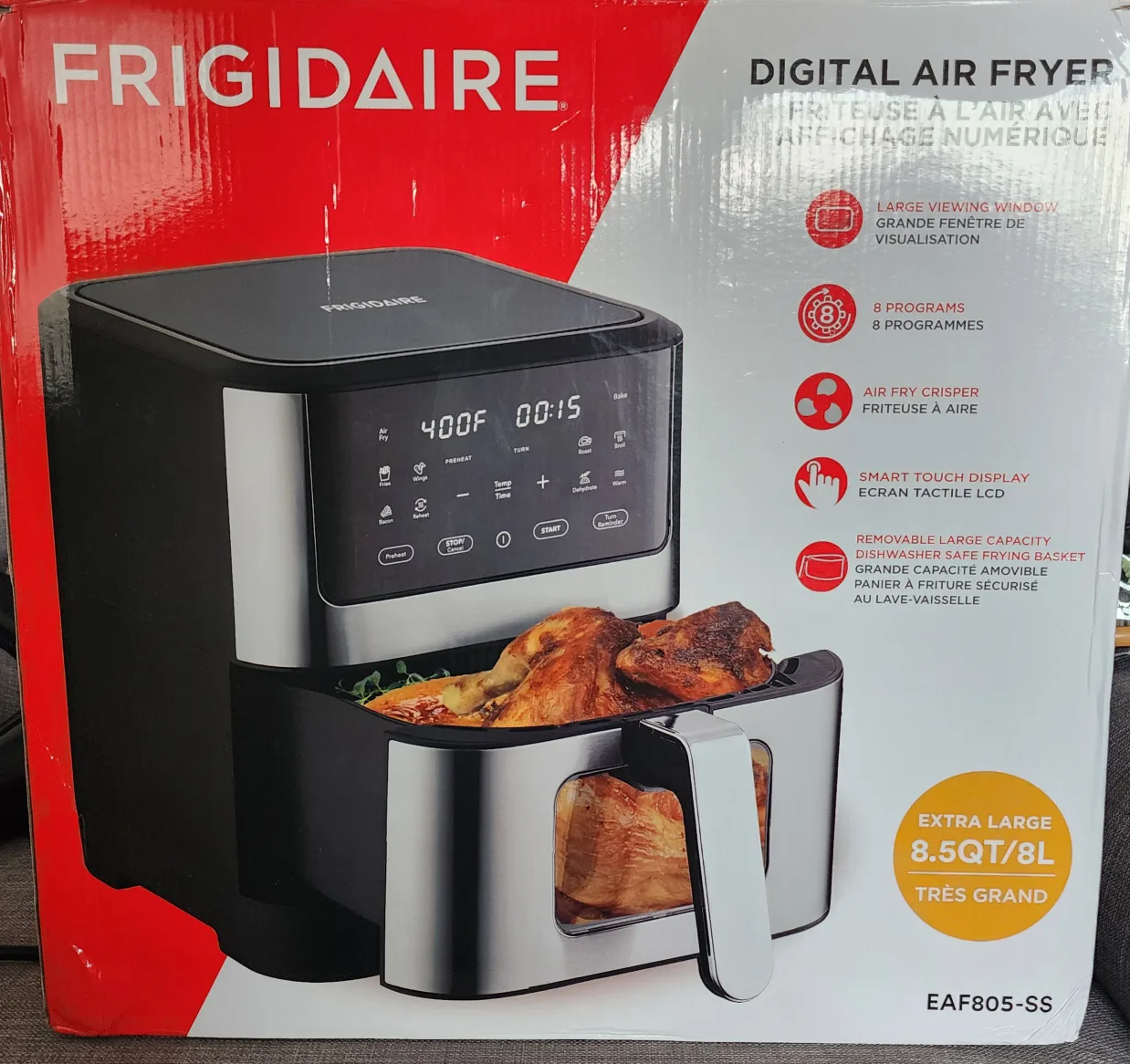 Frigidaire 8.5-Quart Digital Air Fryer - Stainless Steel thumbnail