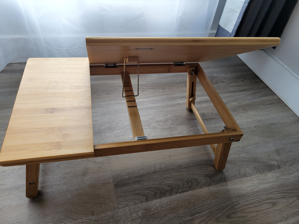 Adjustable Bamboo Laptop Bed Desk
