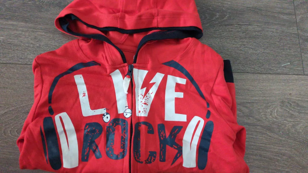Red Hoodie - fall jacket size 3 thumbnail
