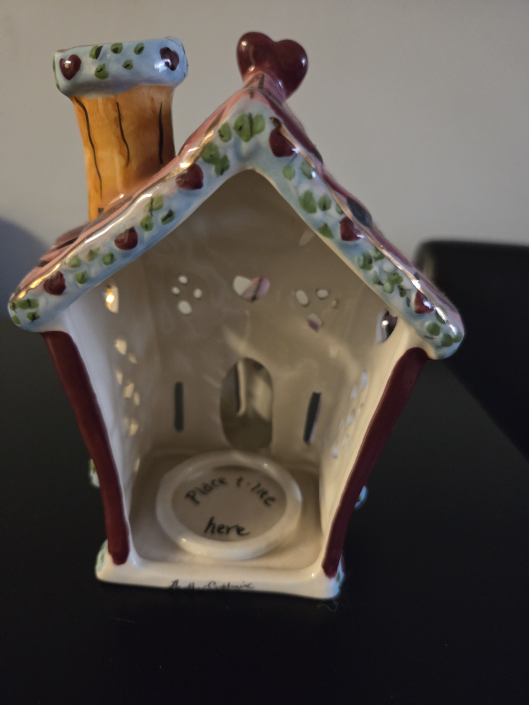 Blue Sky Little House of Love Tea Light Holder - photo 2