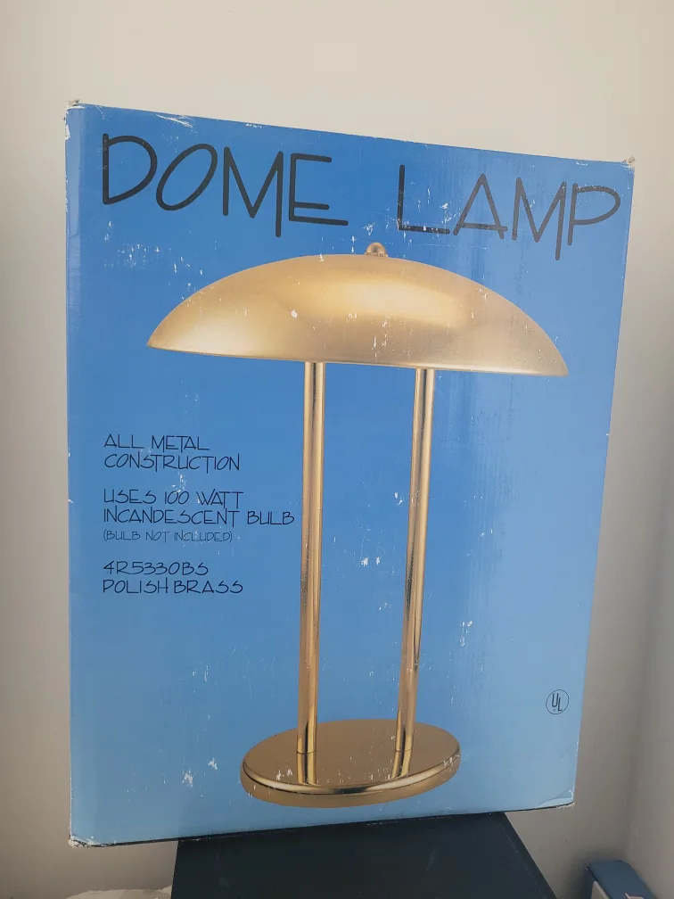 New Dome Lamp, Polish Brass Finish🇨🇦 thumbnail