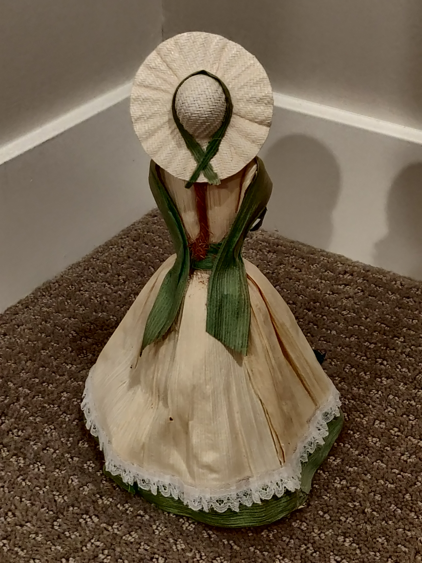 Handcrafted Mexican Cornhusk Wedding Doll Bride Figure Corn Husk - photo 3