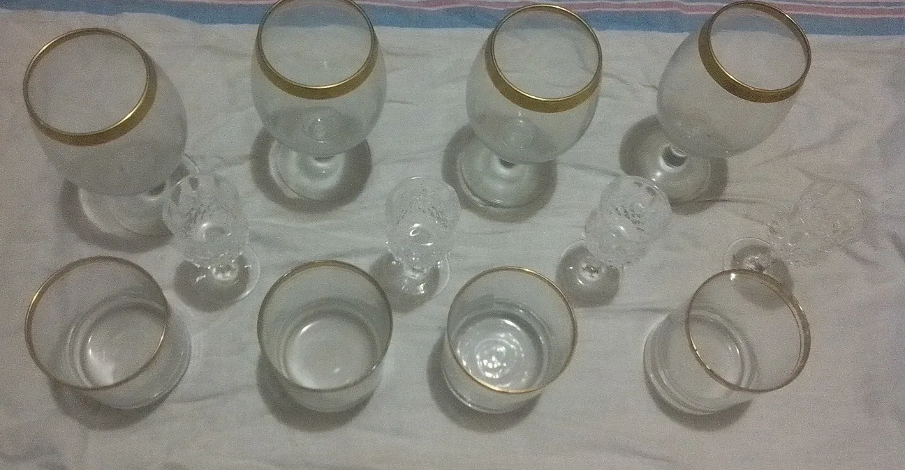 Mixed Glassware Set 12 pieces 🧡 thumbnail