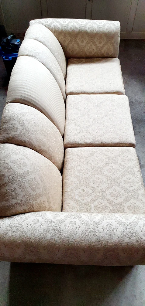 Beige Patterned 3-Seat Sofa
