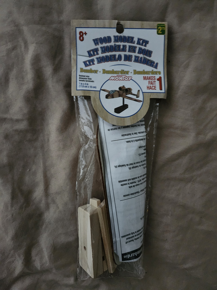 Wood Plane Model Kit - New 🇨🇦