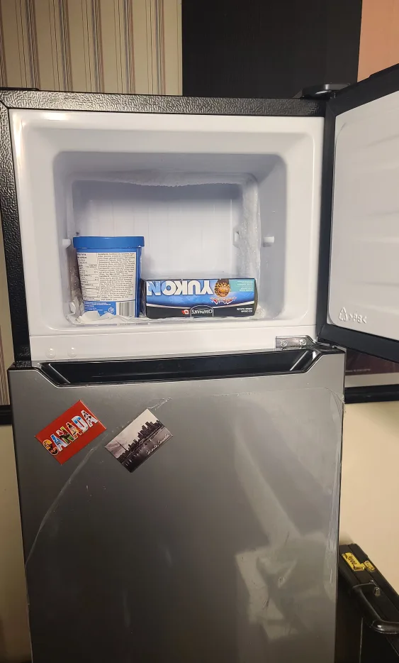 Hisense  Medium Two Door Fridge  Moving sell $215 image indicator(2)