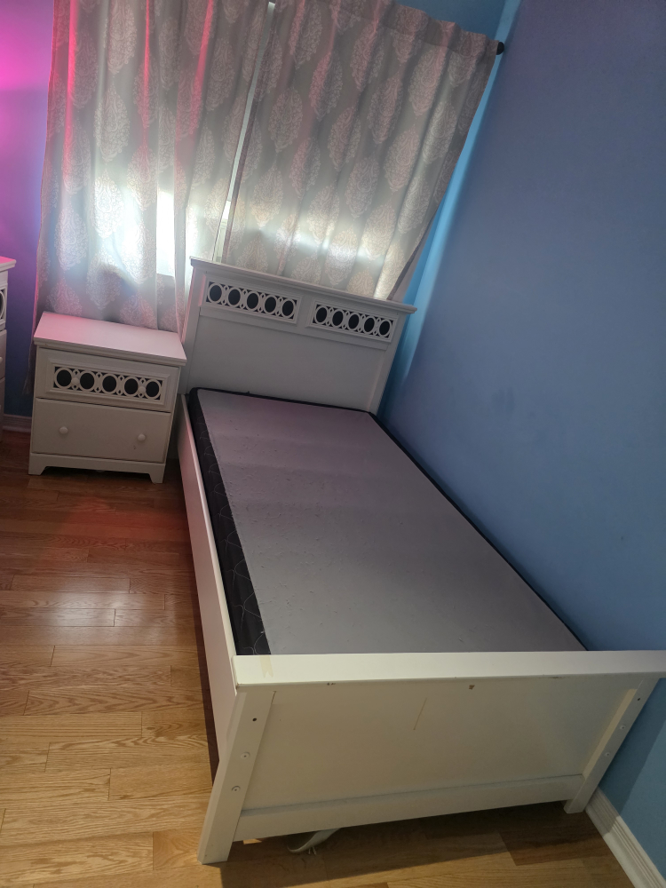 White Twin Bed Frame