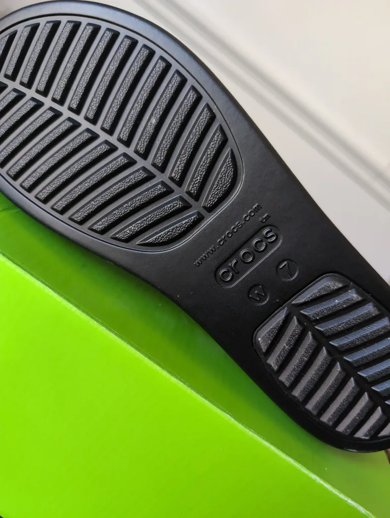 Crocs Brooklyn Low Wedge Sandals - Black, Women's 7 image indicator(3)