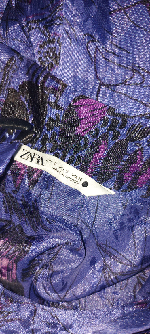 Zara Blue Floral Dress - Size Small - photo 4