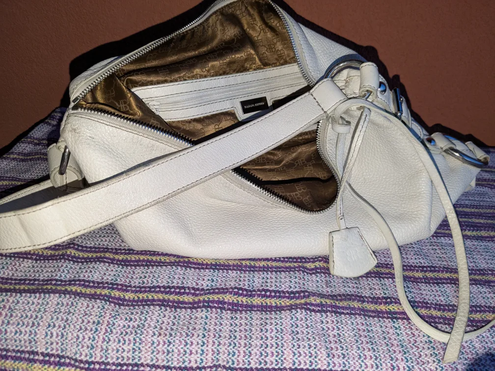 Banana Republic Cream Shoulder Bag thumbnail