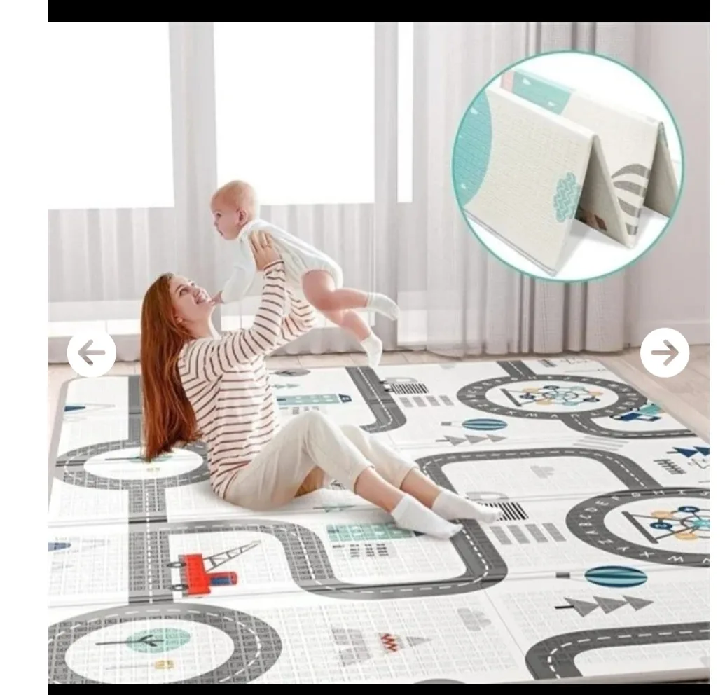 New FLAGAV 79 x 59 inch Play Mat for Baby with Carrying Case thumbnail