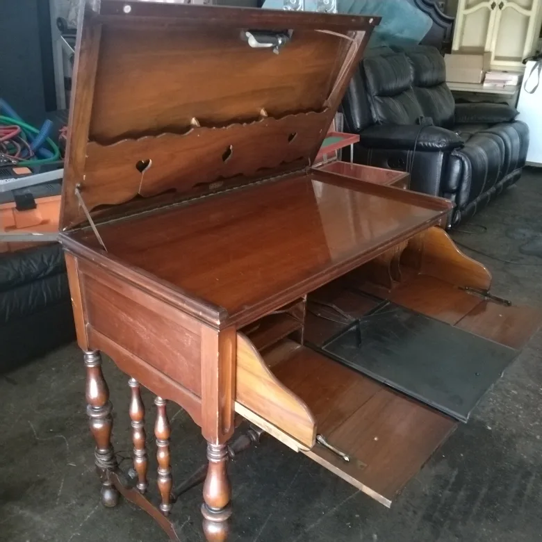 antique desk solid wood thumbnail