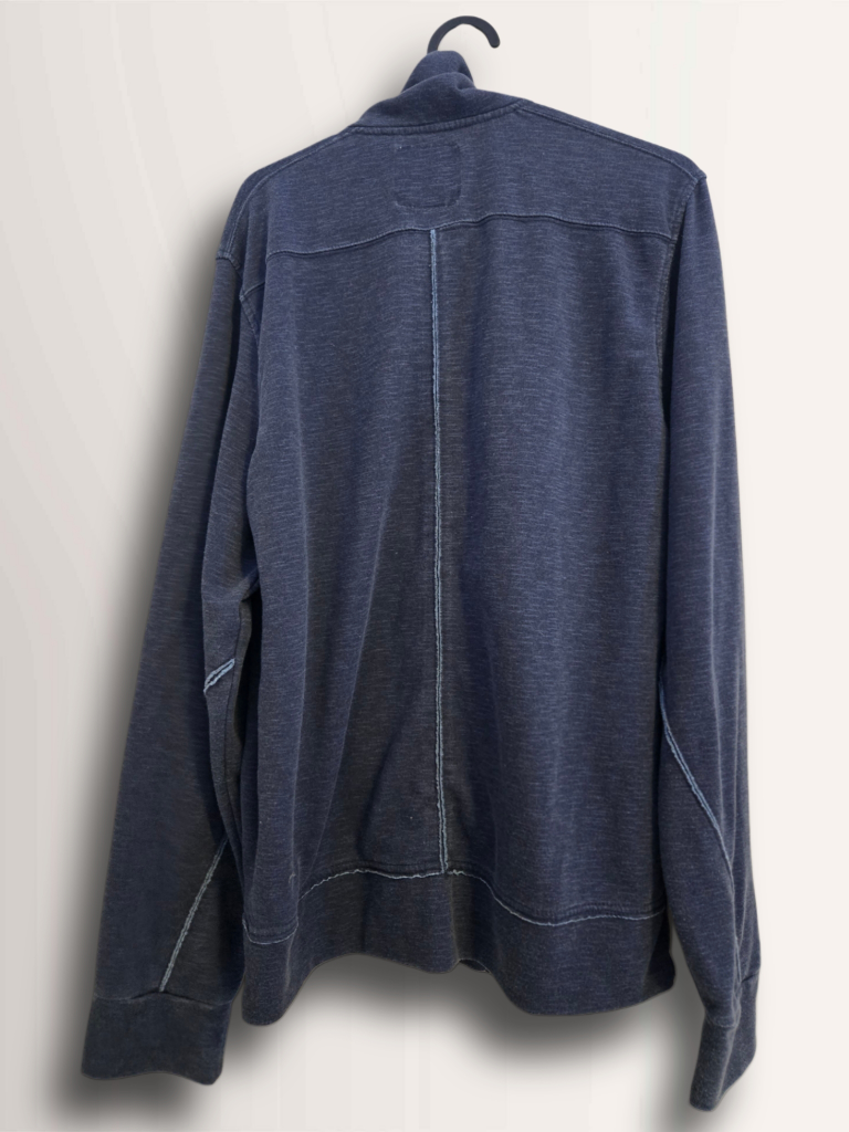 BUFFALO David Bitton - Dark navy blue zipup hoodie. SIZE: L - photo 2
