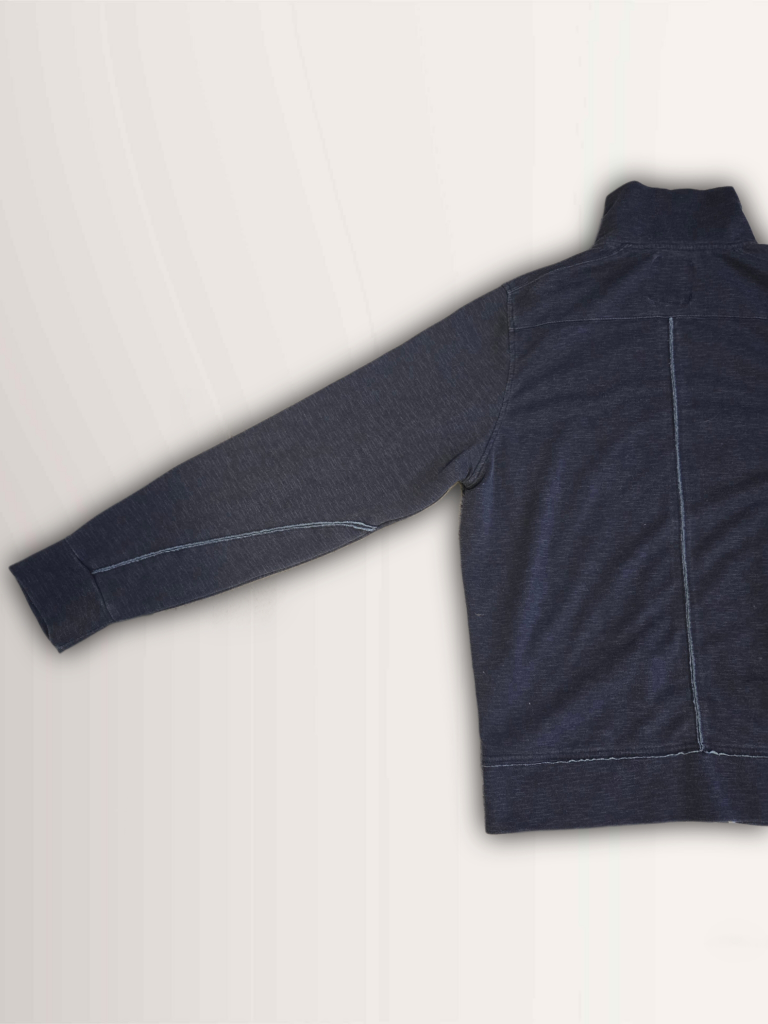 BUFFALO David Bitton - Dark navy blue zipup hoodie. SIZE: L - photo 5