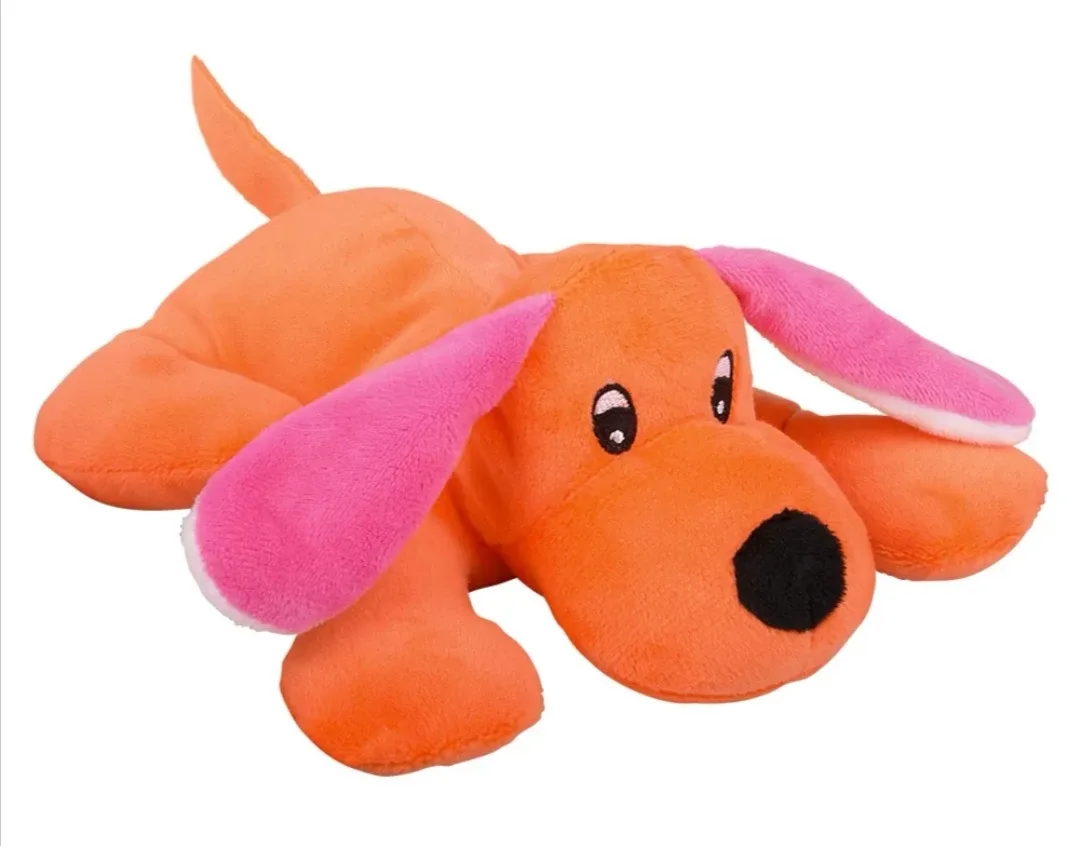 Orange Plush Dog Toy thumbnail