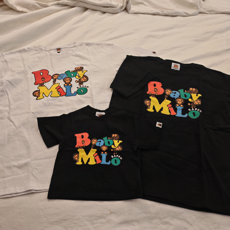 BAPE Baby Milo Graphic T-Shirts family Set