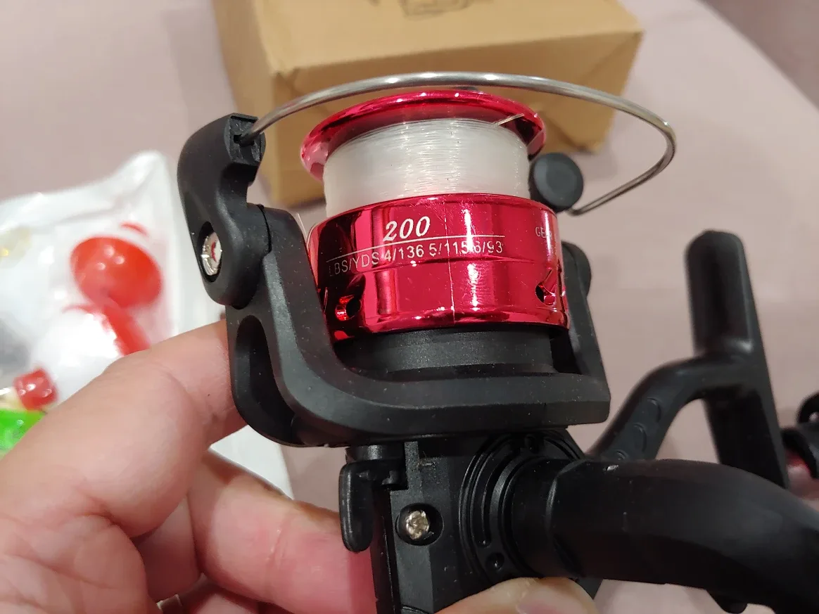 Fishing Rod Reel Baits Lures Combo, NEW, Strong Glass Steel image indicator(3)