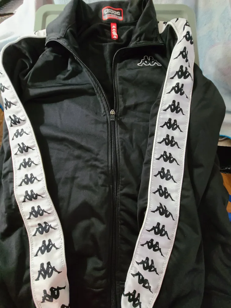Kappa Black Track Jacket - Size Small thumbnail