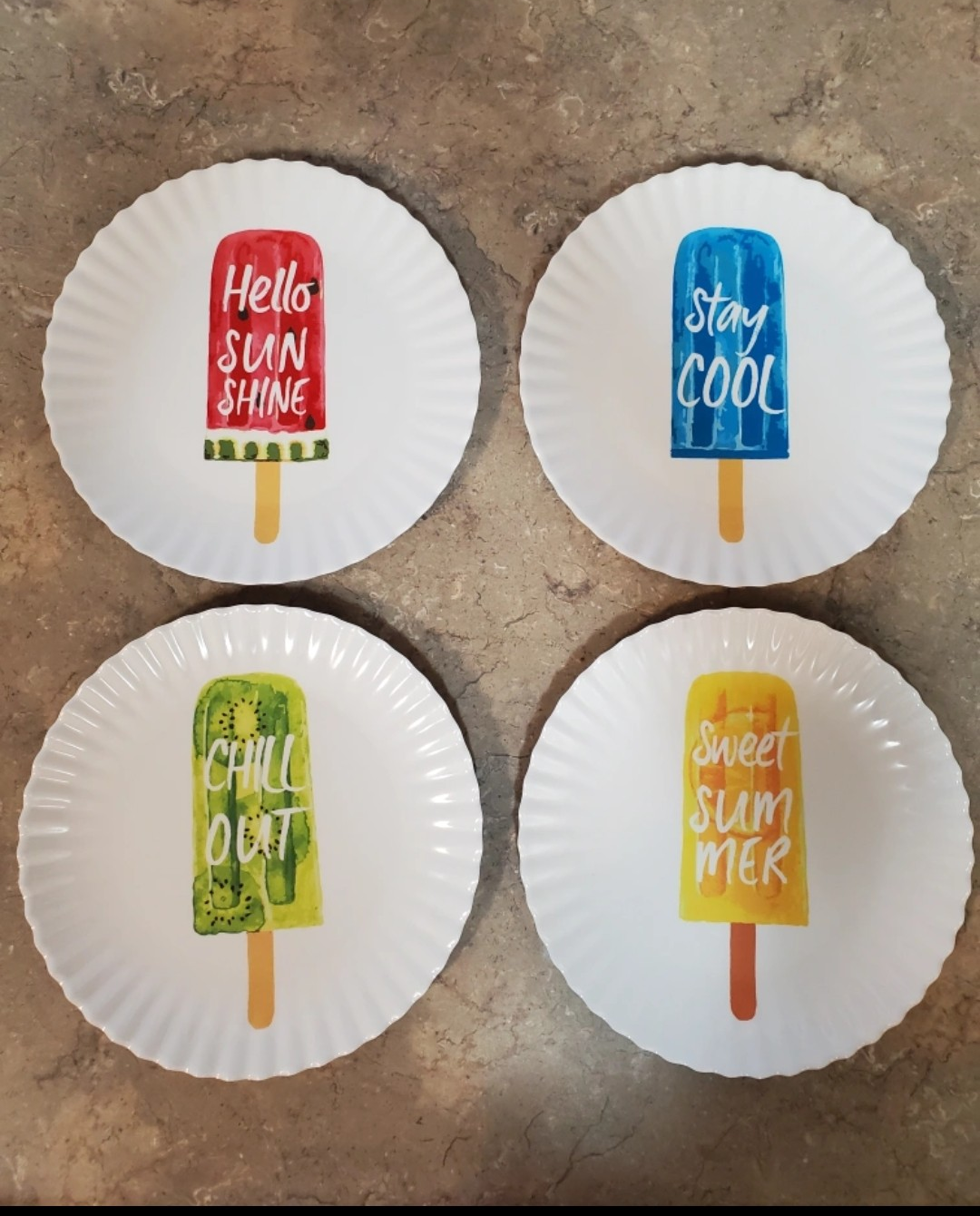 Melamine Plates - Set of 4