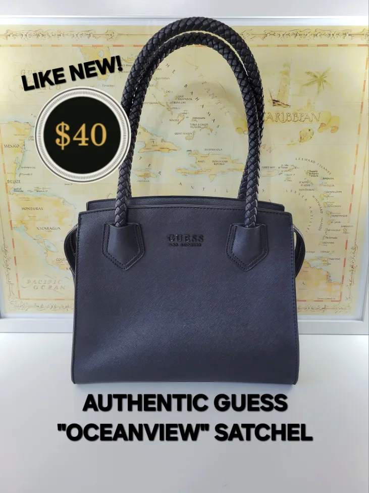 GUESS "OCEANVIEW" SATCHEL - LIKE NEW! thumbnail