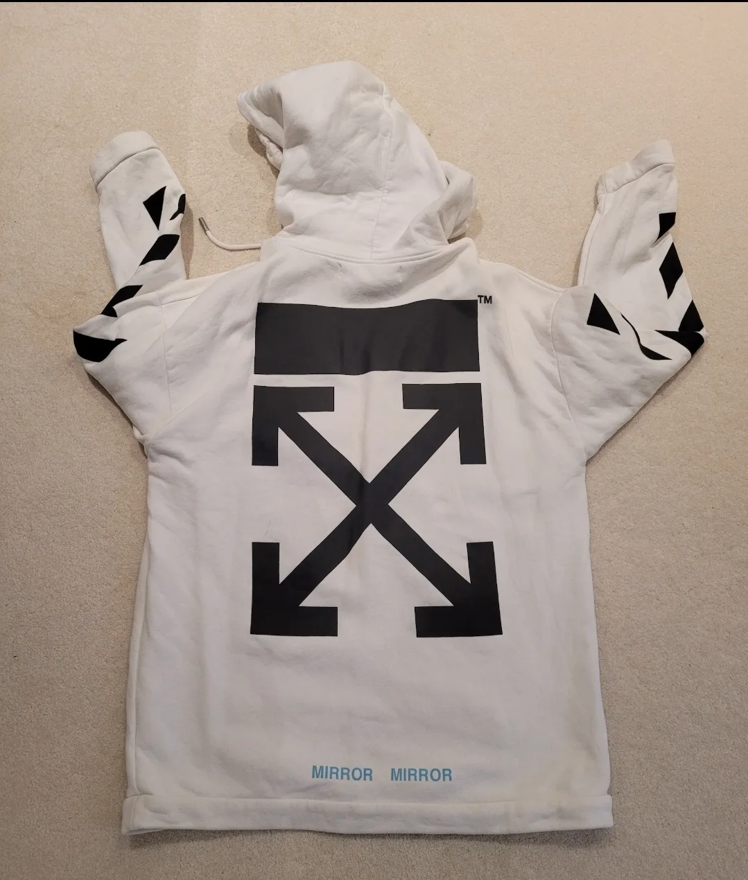 Off-White Diagonals Silver Chirico Hoodie small image indicator(3)