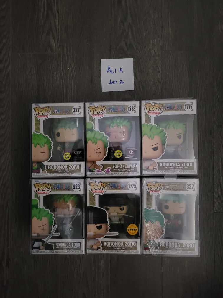 One Piece Roronoa Zoro Funko Pops & T-Shirt thumbnail