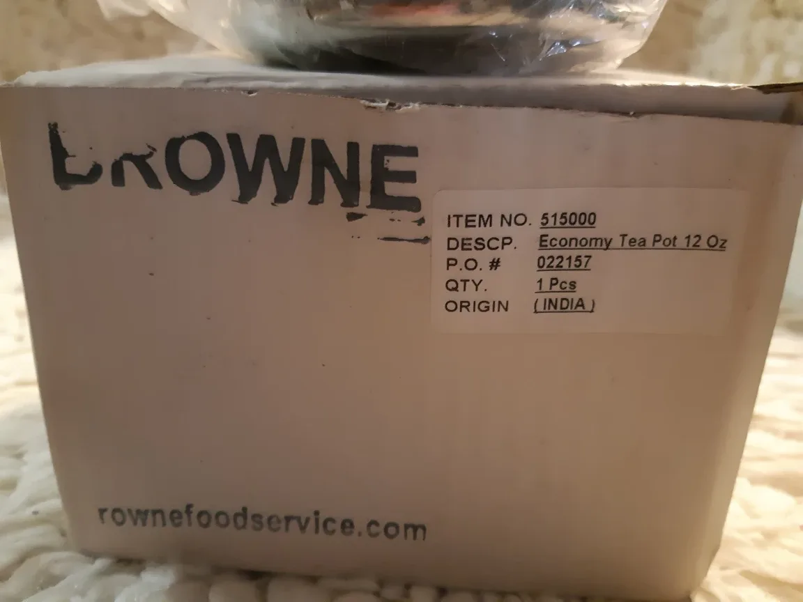 Browne Economy Tea Pot 12 Oz - New in Box 🇨🇦 image indicator(2)