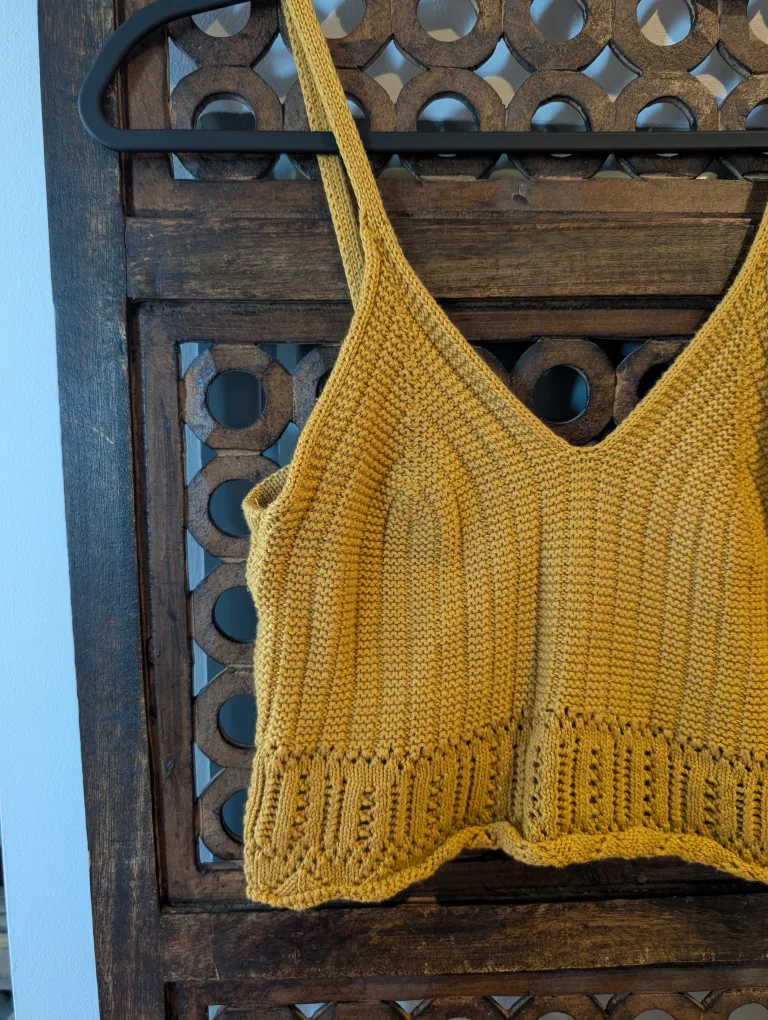 Yellow Knit Tank Top image indicator(2)