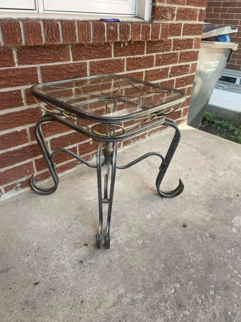 Glass Top Side Table thumbnail
