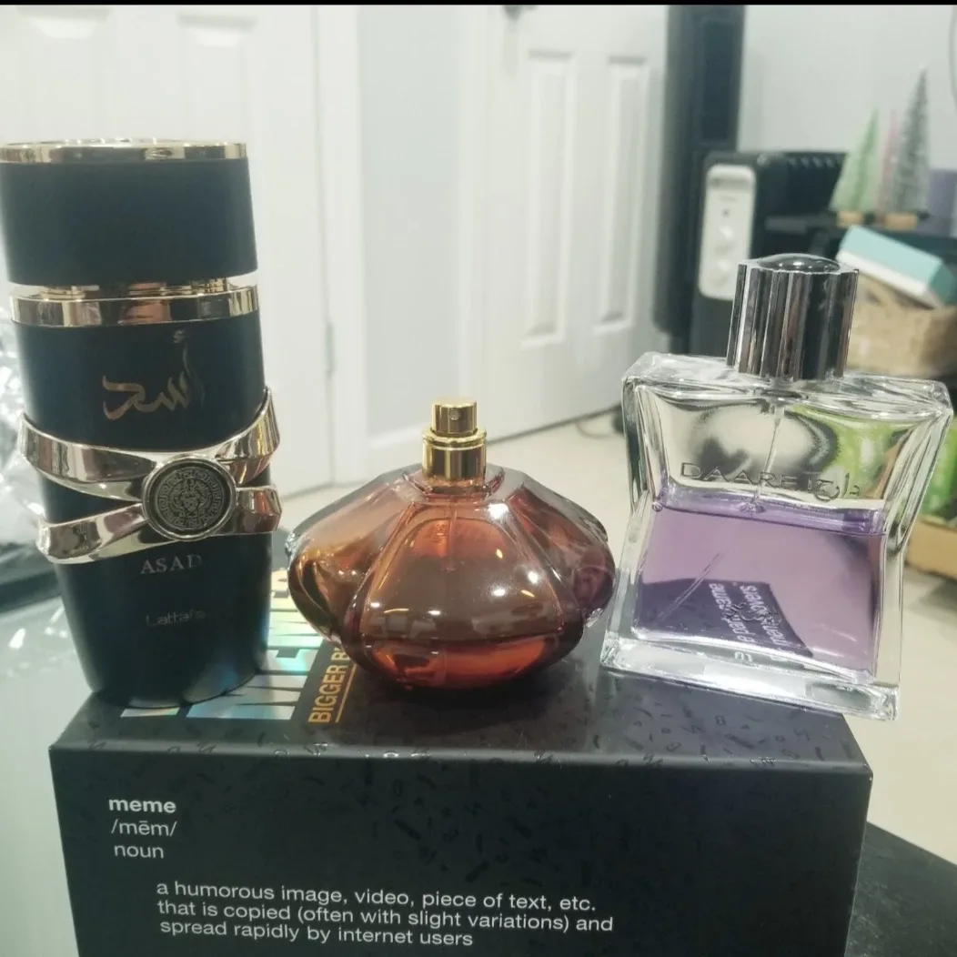 Lattafa Asad & Rasasi Daarej & Calvin Klein Secret Obsession thumbnail
