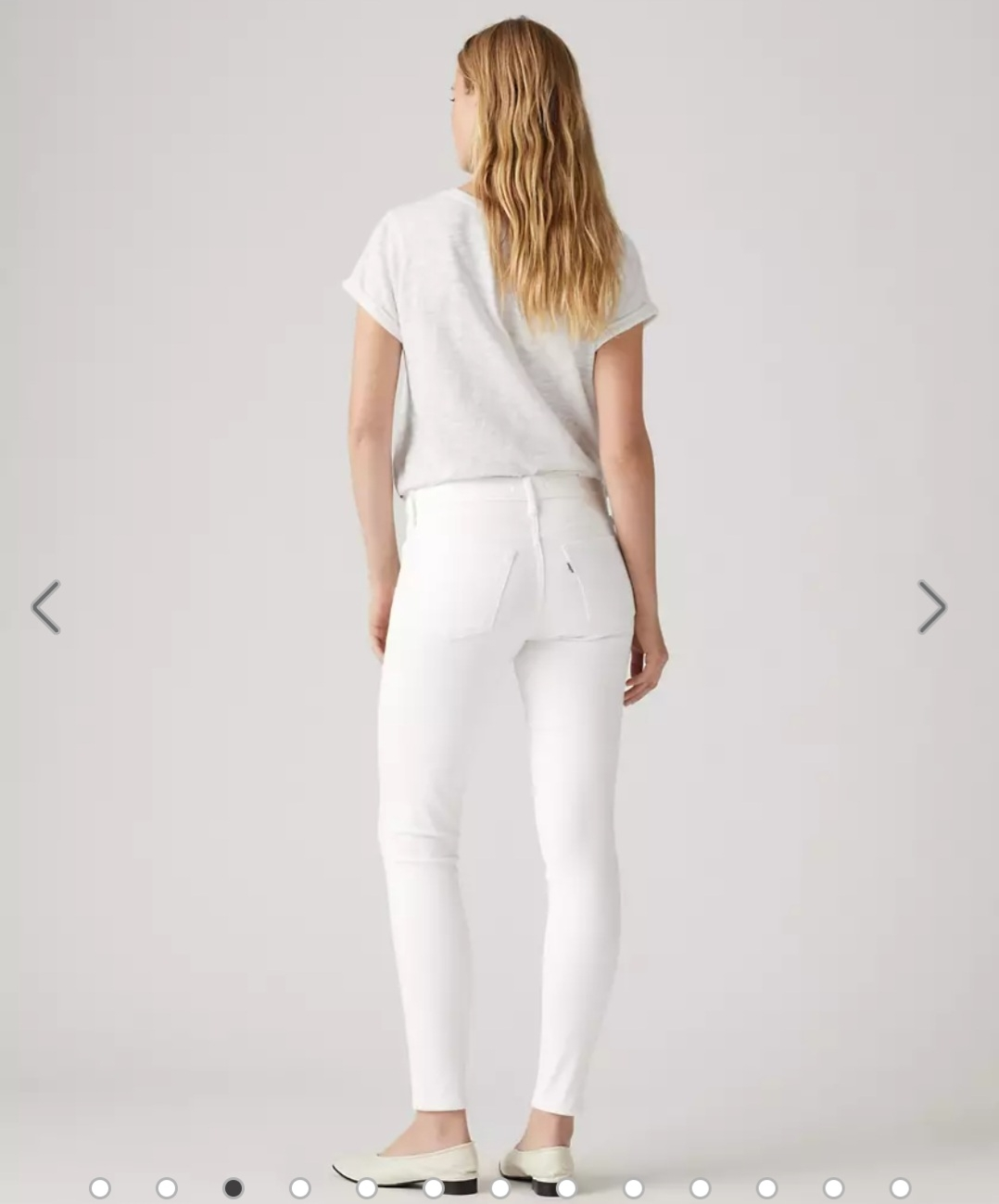 New Levi's Women's White Skinny Jeans - photo 3