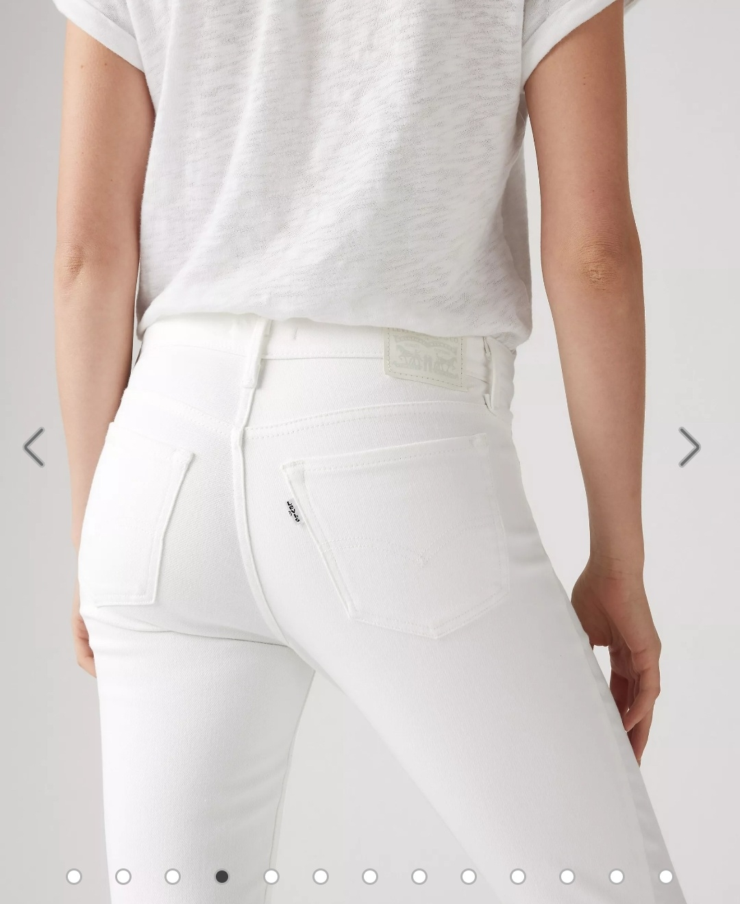 New Levi's Women's White Skinny Jeans - photo 4