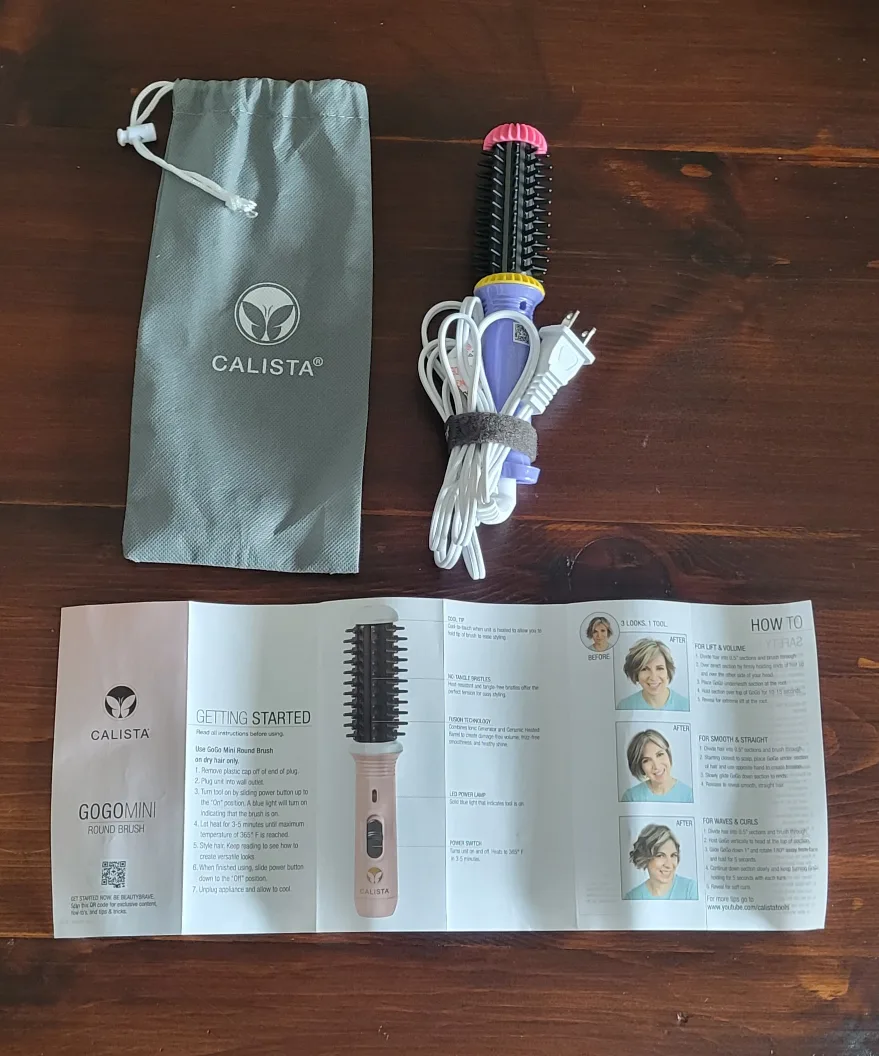 Brand new never-used Calista GoGo Mini Round Electric Brush thumbnail