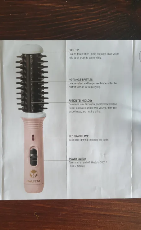 Brand new never-used Calista GoGo Mini Round Electric Brush image indicator(5)