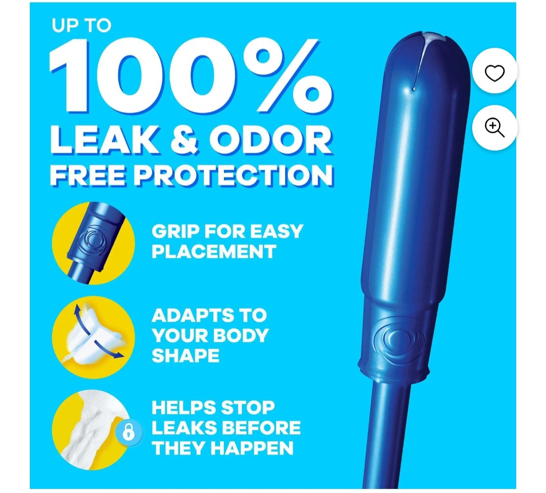 Tampax Pearl Tampons, with LeakGuard Braid, Super Absorbency, - photo 2