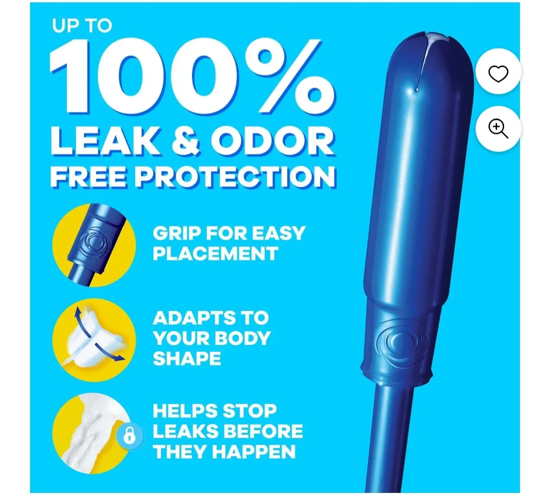 Tampax Pearl Tampons, with LeakGuard Braid, Super Absorbency, image indicator(2)