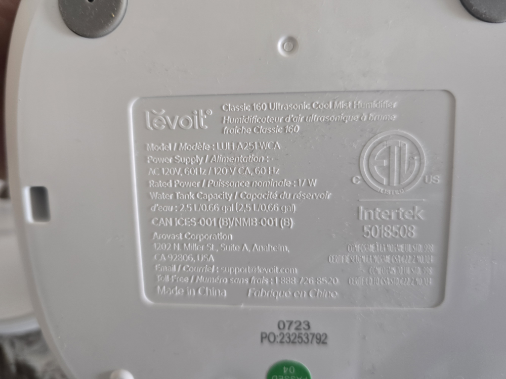 Small Levoit Humidifier - photo 3