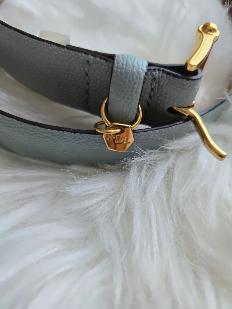 Lauren Ralph Lauren Blue Leather Belt - Size S image indicator(2)