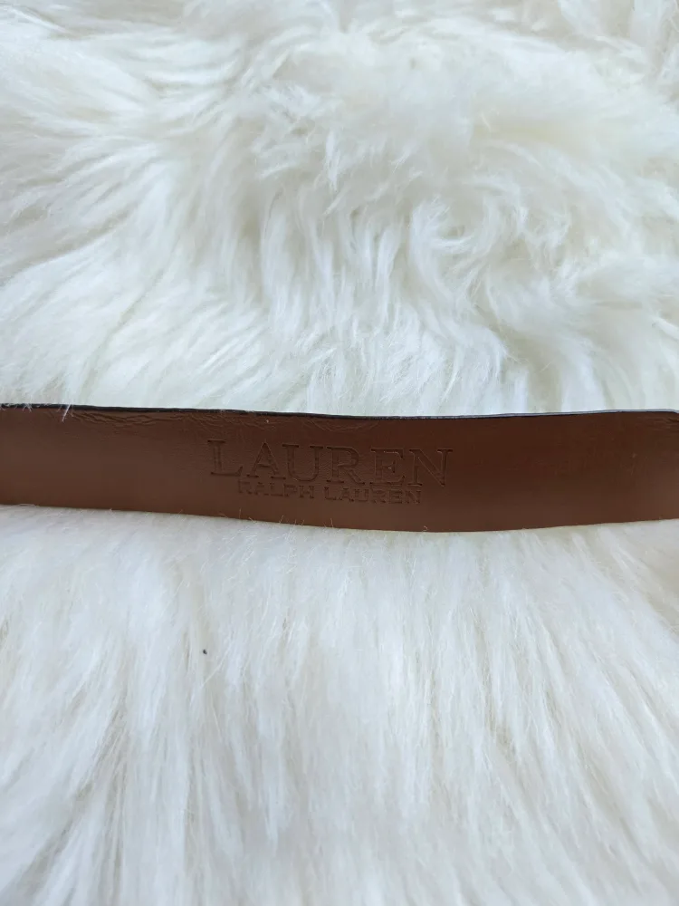 Lauren Ralph Lauren Blue Leather Belt - Size S image indicator(4)